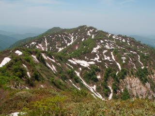 奈良岳の下りから奥三方山