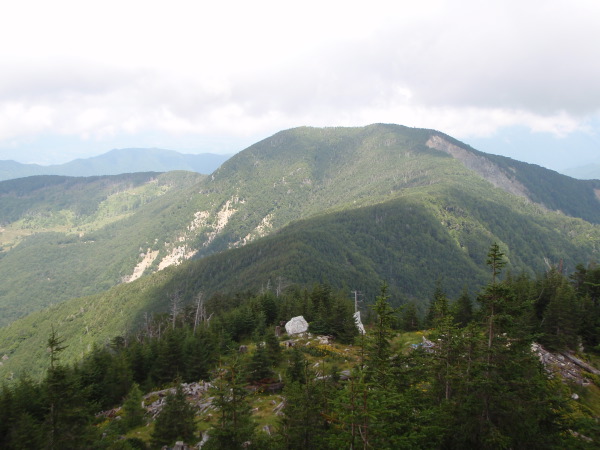 写真3　奥茶臼山2450ｍ付近から前茶臼山