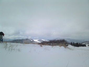余呉高原スキー場が見えます
